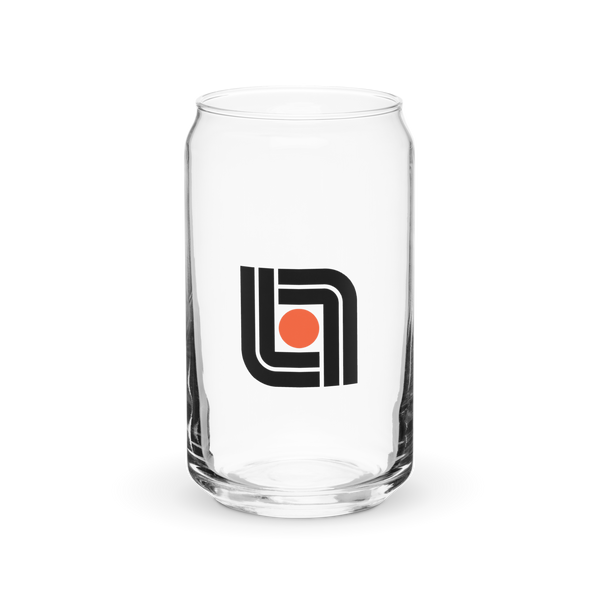 Logomark can glass